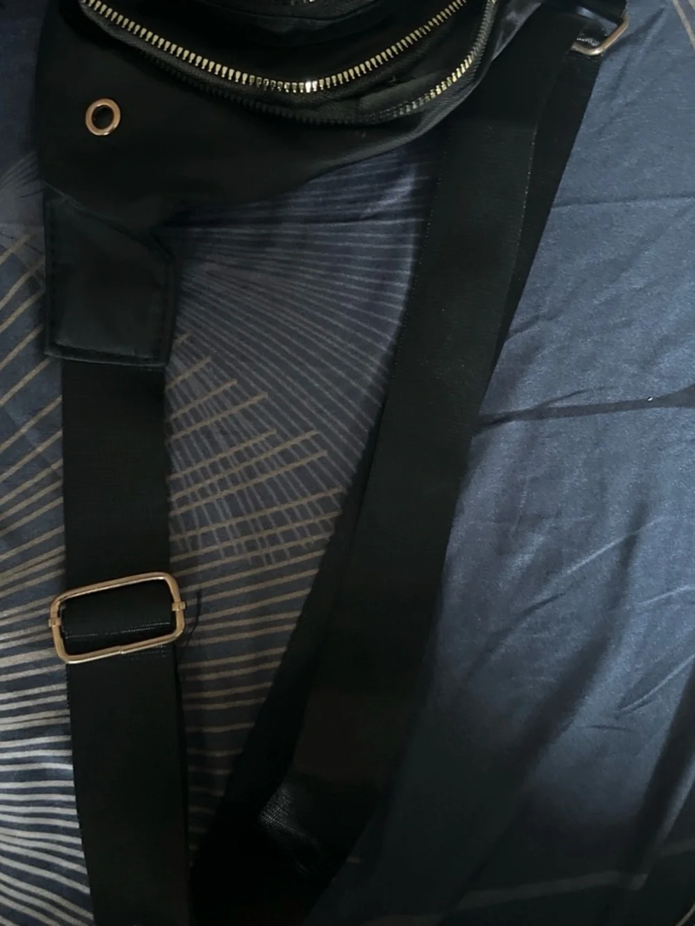 Black Quilted Crossbody Sling Bag - Sleek Everyday Carry